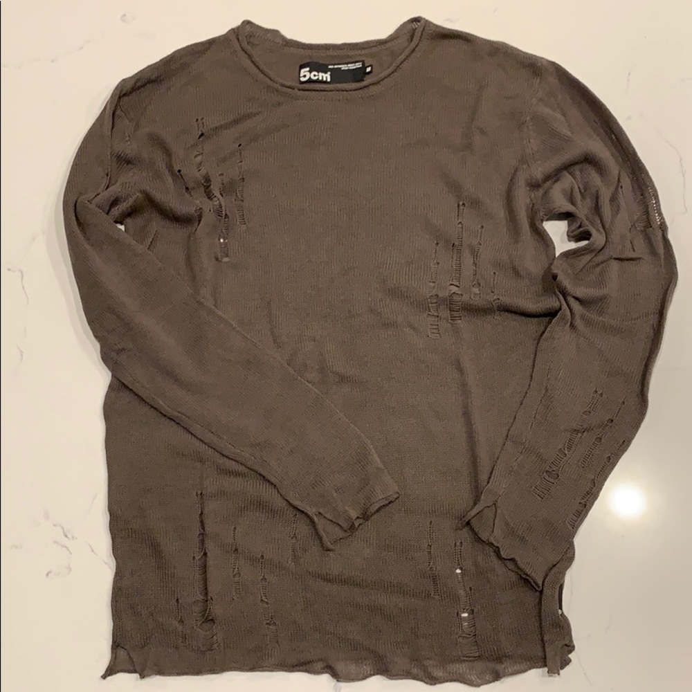 Playful detail design men autumn winter sweater
